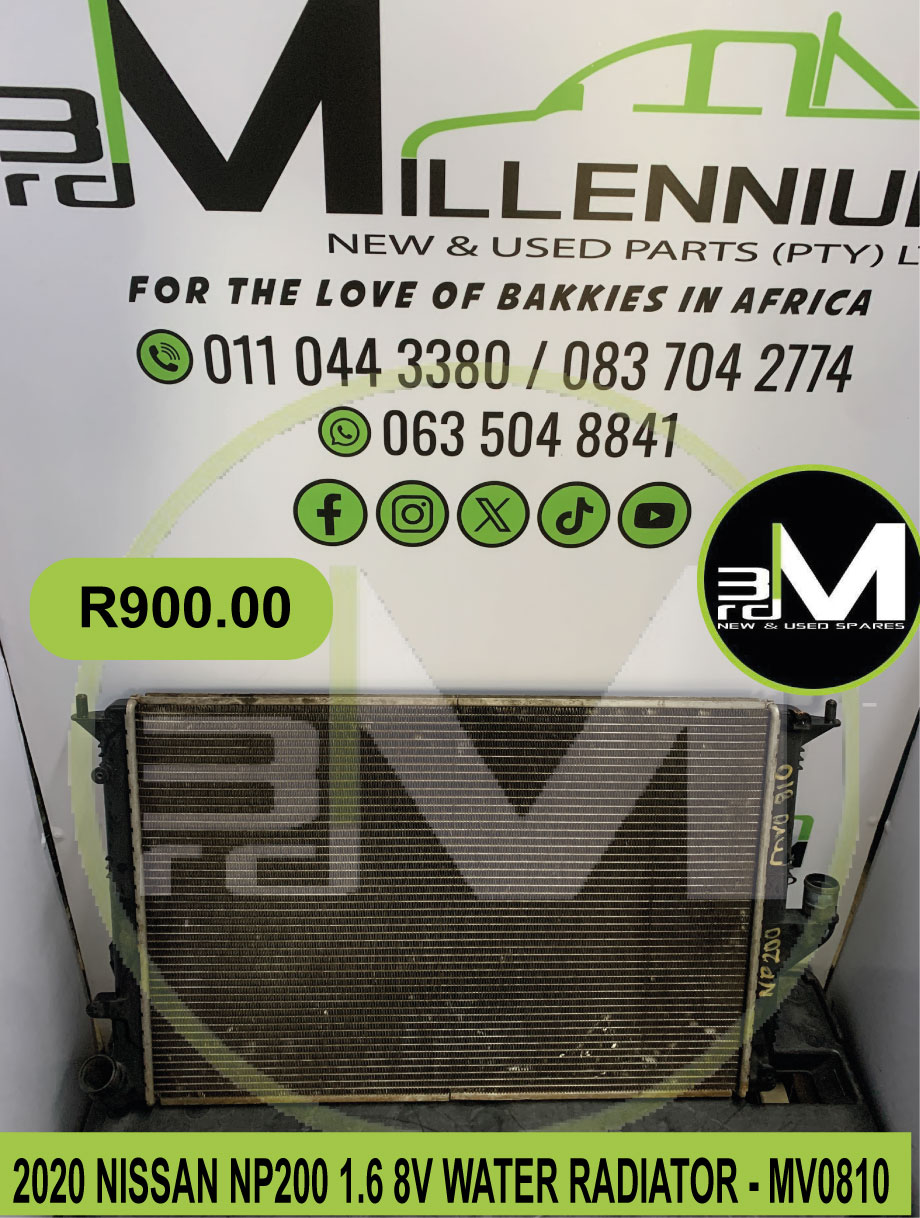 2020- NISSAN NP200 1.6 8V WATER RADIATOR-MV0810 - Private Seller 2020- NISSAN NP200 1.6 8V WATER RADIATOR-MV0810 - Private Seller