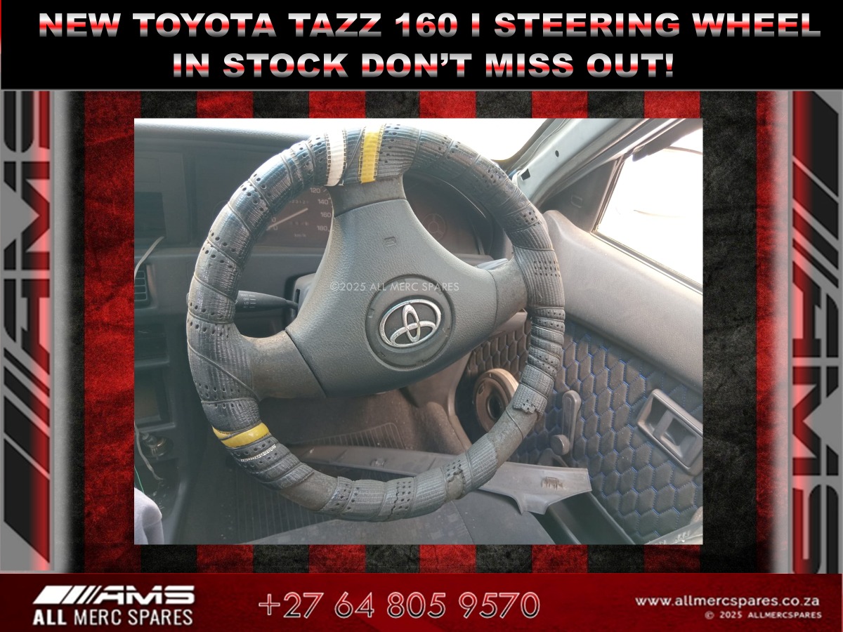 Used Toyota Tazz Steering Wheel – Original & Ready to Fit - Private Seller Used Toyota Tazz Steering Wheel – Original & Ready to Fit - Private Seller