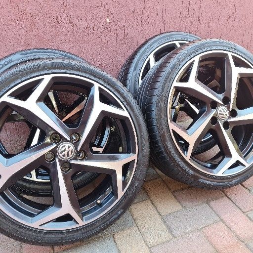 VW POLO 8 R LINE OEM 17IN MAGS AND TYRES - Private Seller VW POLO 8 R LINE OEM 17IN MAGS AND TYRES - Private Seller