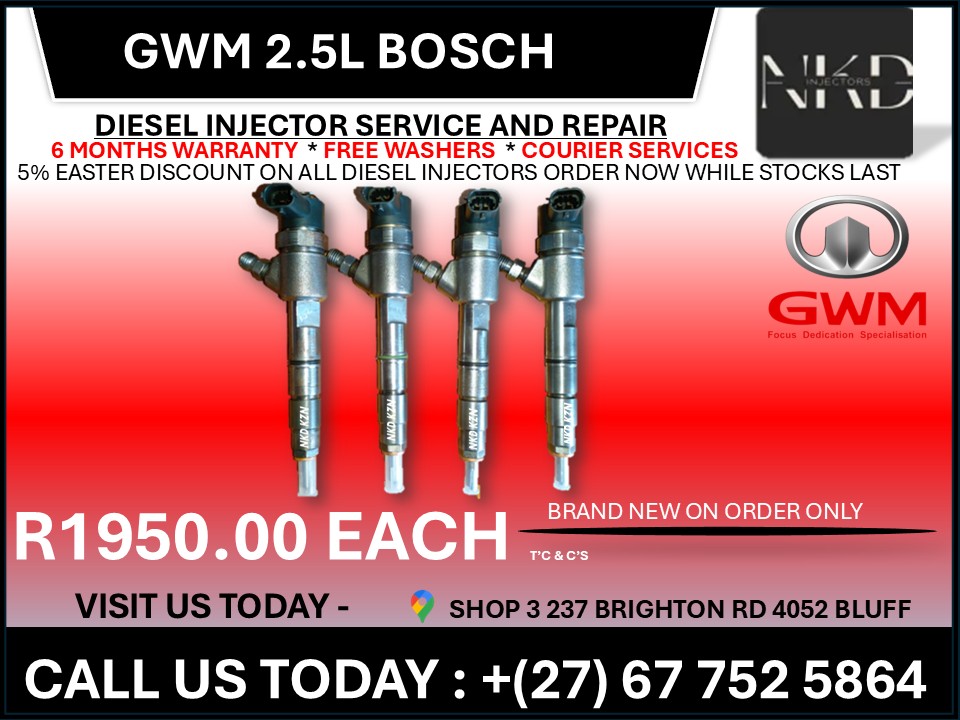 Gwm 2.8L Bosch Diesel injectors - Private Seller Gwm 2.8L Bosch Diesel injectors - Private Seller