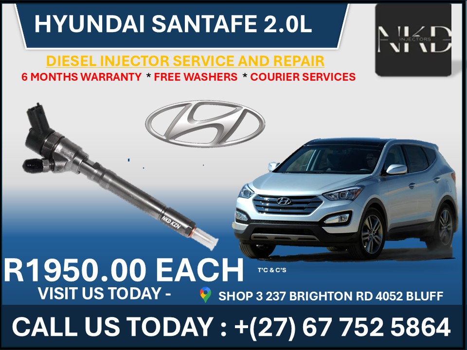 Hyundai Santafe 2.0L injectors - Private Seller Hyundai Santafe 2.0L injectors - Private Seller