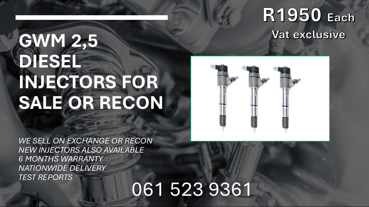 GWM 2.5 DIESEL INJECTORS FOR SALE WITH TEST REPORTS - Private Seller GWM 2.5 DIESEL INJECTORS FOR SALE WITH TEST REPORTS - Private Seller