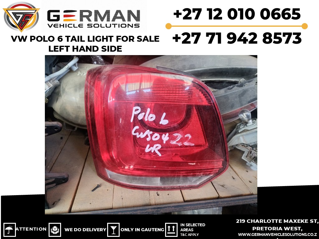 VW polo 6 tail light for sale left rear side – used original part - Private Seller VW polo 6 tail light for sale left rear side – used original part - Private Seller