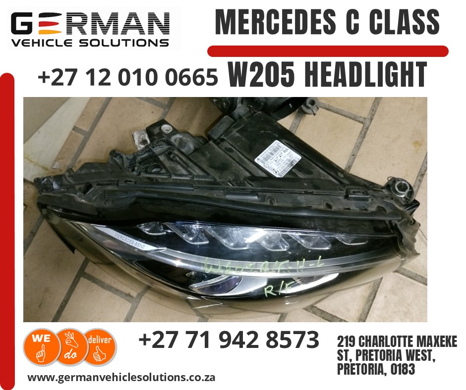 Mercedes c class w205 double xenon headlight – oem second-hand unit