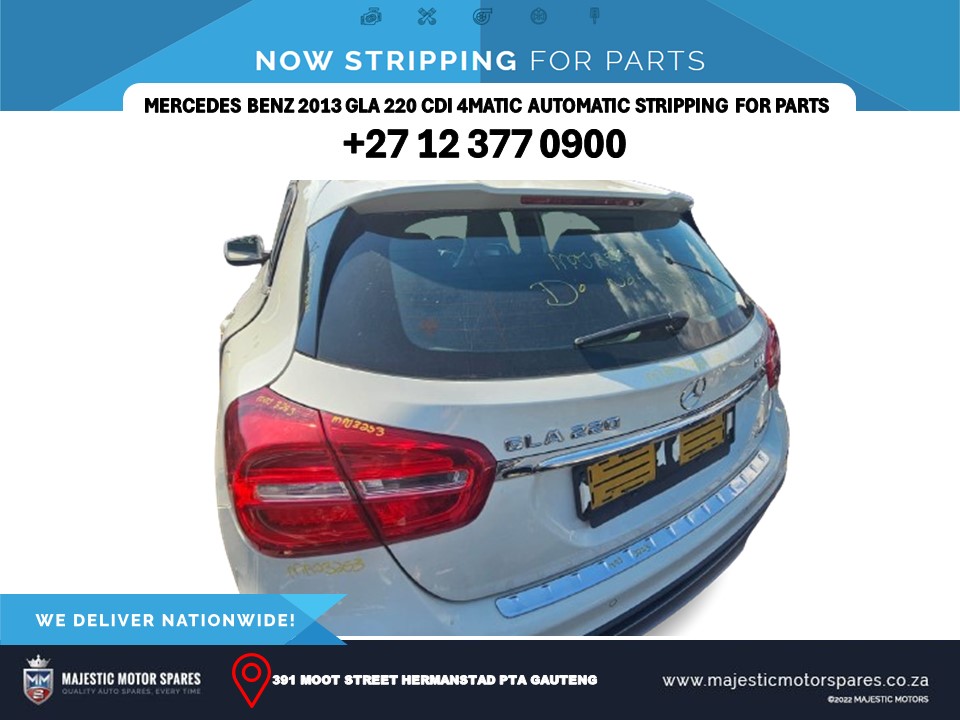 2013 BENZ GLA 220 cdi 4Matic stripping for spares stripping for parts used - Private Seller 2013 BENZ GLA 220 cdi 4Matic stripping for spares stripping for parts used - Private Seller