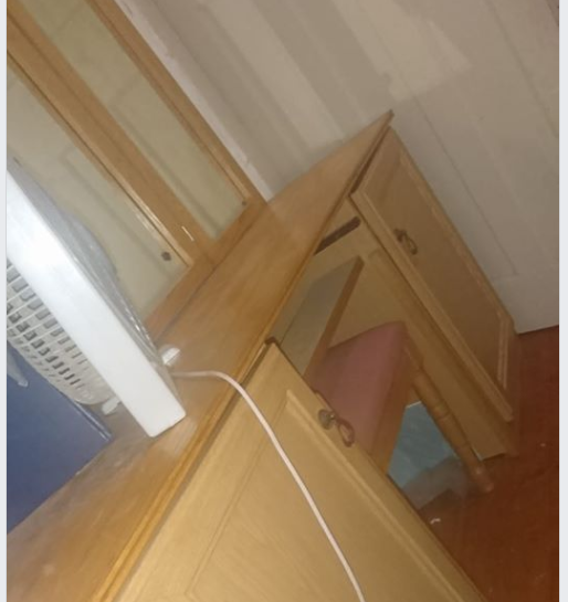 Dressing table and headboard for sale