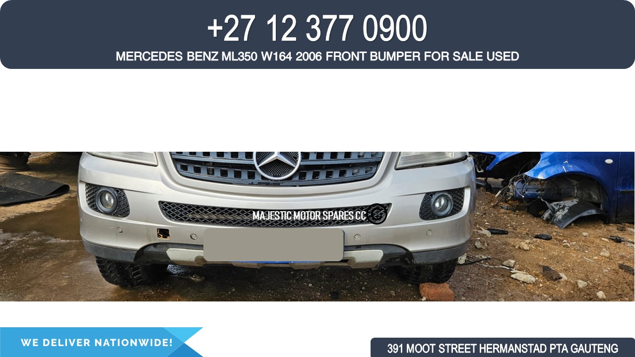 Mercedes Benz Ml350 2006 front bumper shell for sale - Private Seller Mercedes Benz Ml350 2006 front bumper shell for sale - Private Seller