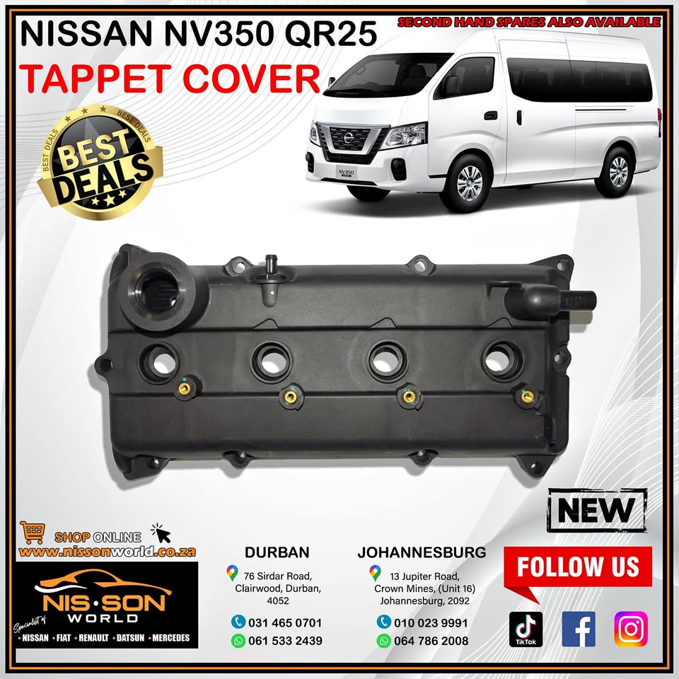 NISSAN NV350 QR25 TAPPET COVER - Private Seller