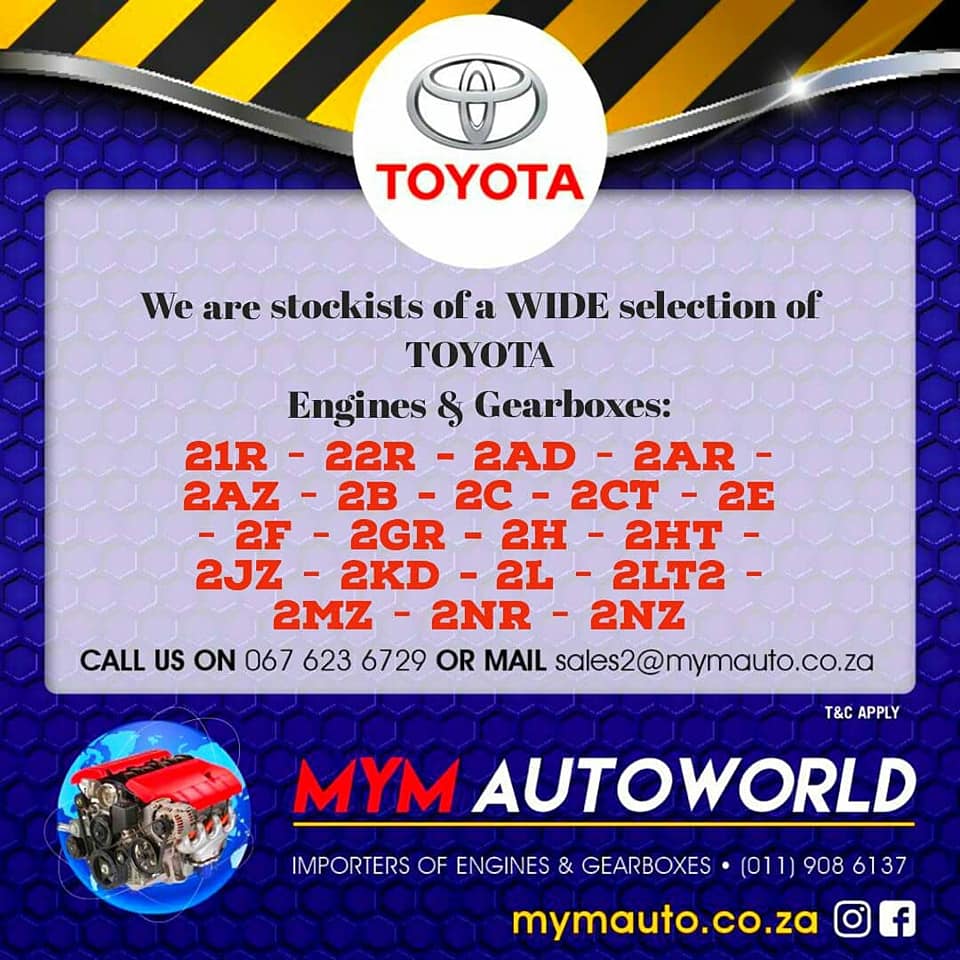 TOYOTA ENGINES & GEARBOXES FOR SALE - Private Seller TOYOTA ENGINES & GEARBOXES FOR SALE - Private Seller