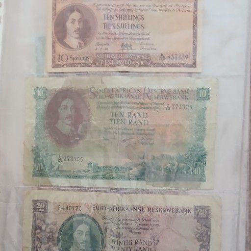 Ten rand, old money