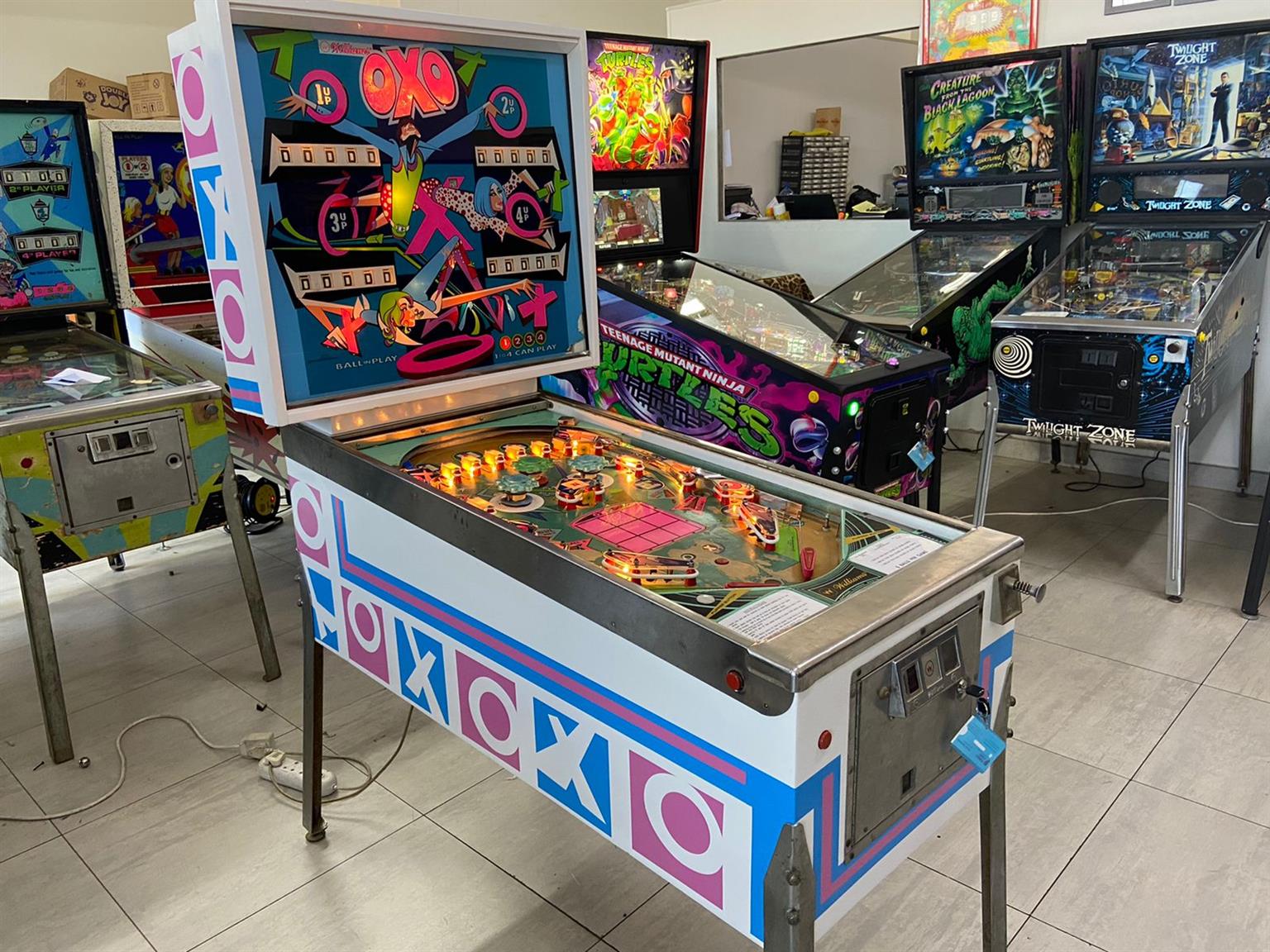 We sell pinball machines , many to choose from