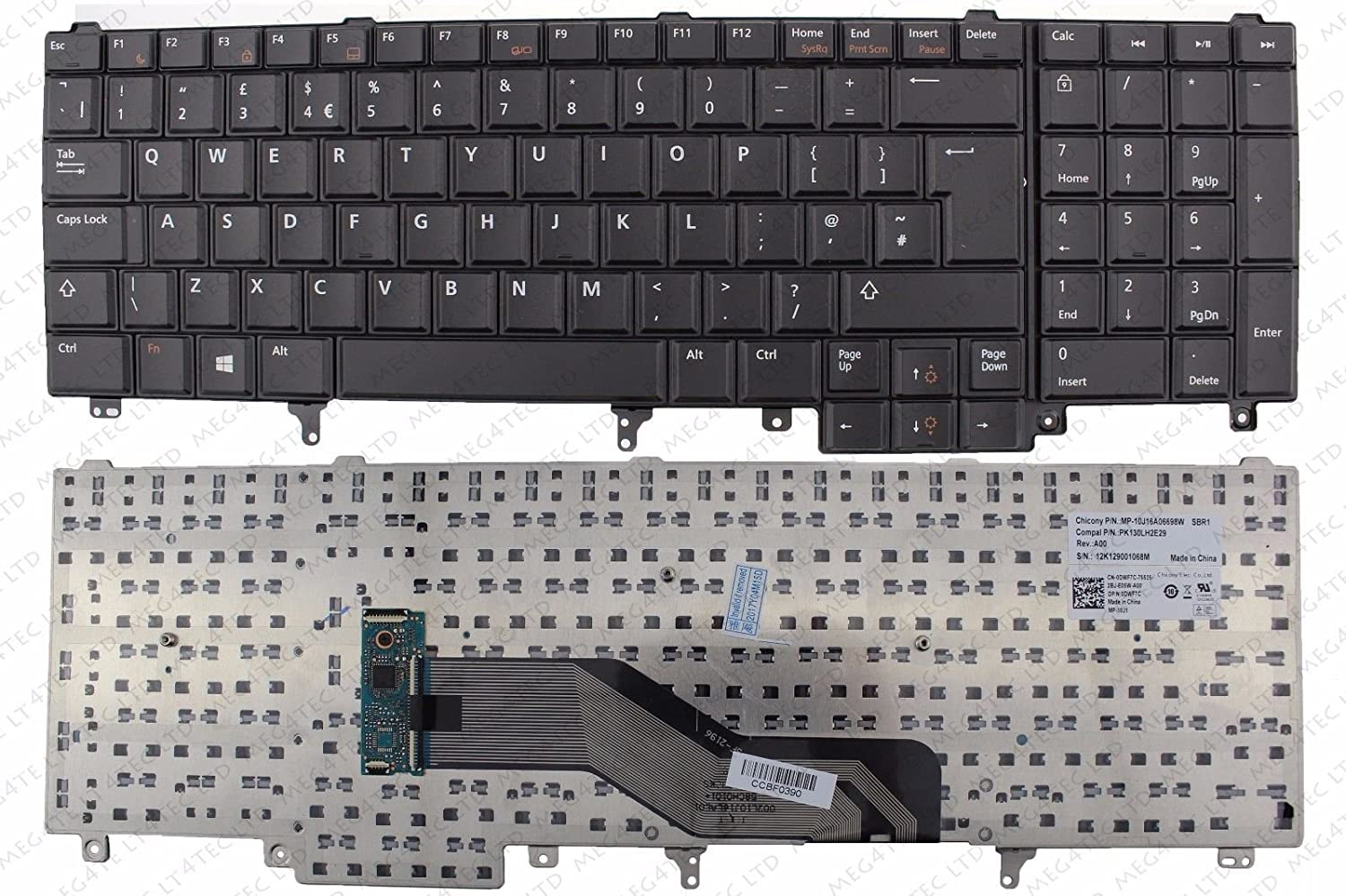 keyboard dell e6520