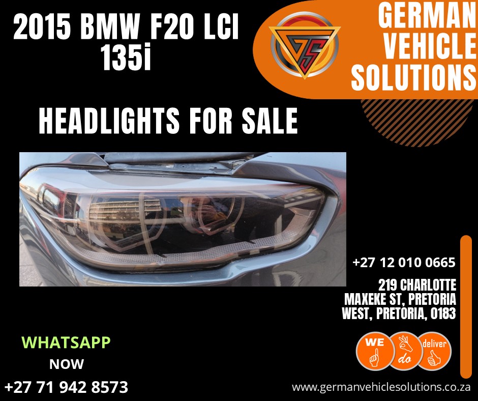 BMW f20 lci 135i 2015 headlights for sale – used oem xenon light units