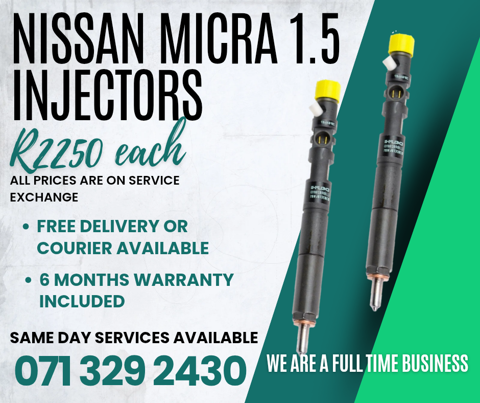 NISSAN MICRA 1.5 INJECTORS FOR SALE WITH WARRANTY - Private Seller NISSAN MICRA 1.5 INJECTORS FOR SALE WITH WARRANTY - Private Seller