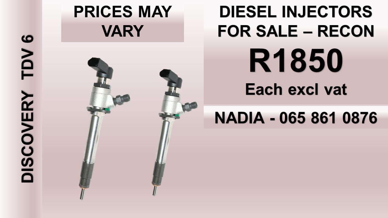 DISCOVERY TDV6 DIESEL INJECTORS FOR SALE OR TO RECON - Private Seller DISCOVERY TDV6 DIESEL INJECTORS FOR SALE OR TO RECON - Private Seller
