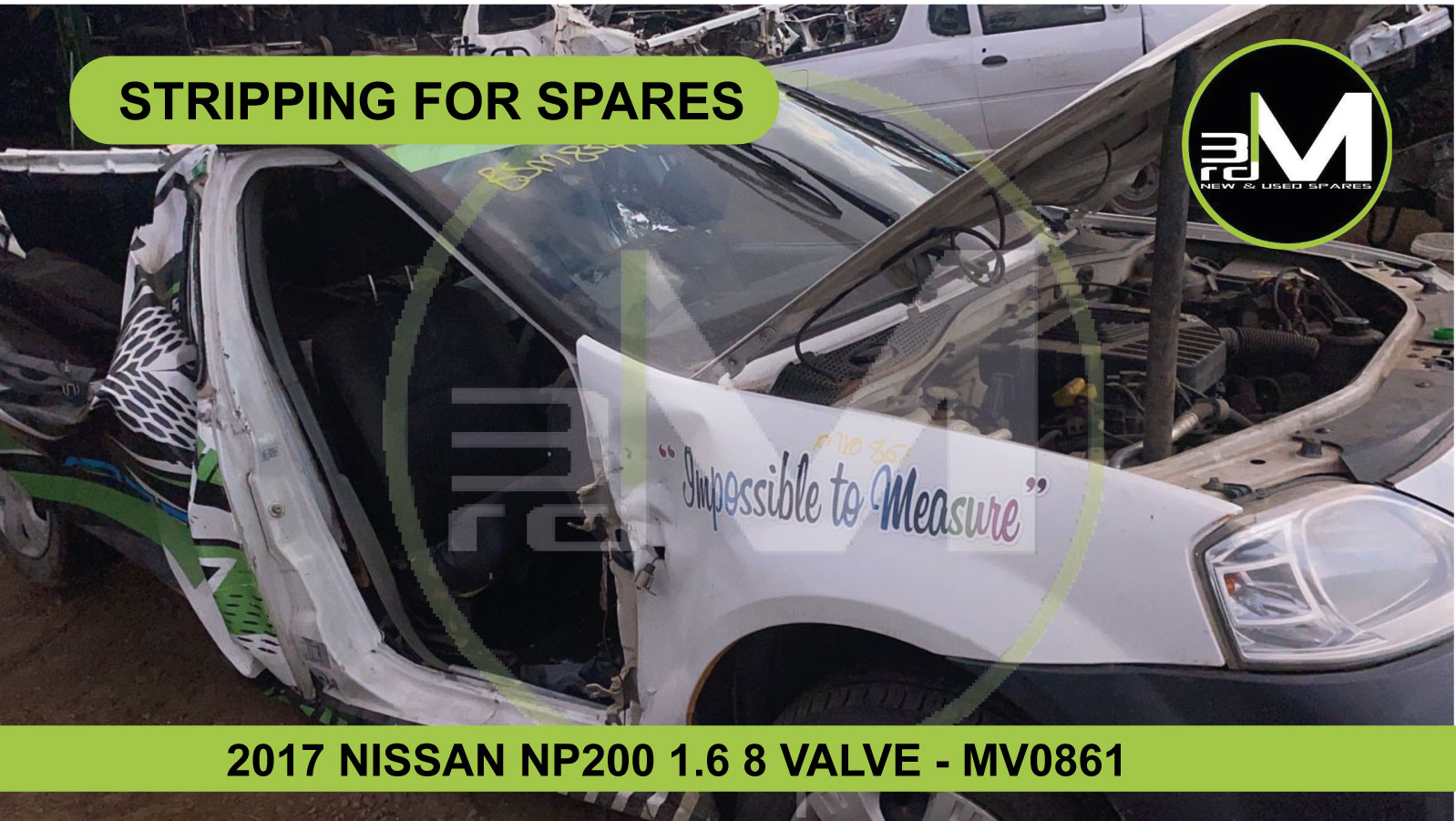 2017 NISSAN NP200 1.6 8 VALVE (STRIPPING FOR PARTS) - Private Seller 2017 NISSAN NP200 1.6 8 VALVE (STRIPPING FOR PARTS) - Private Seller