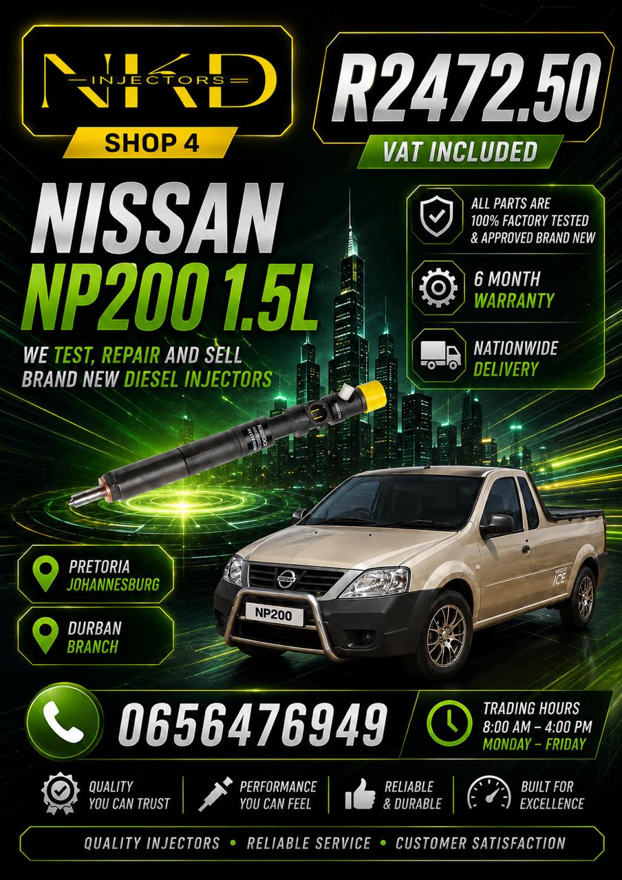 NKD_Recon_NP200_1.5L_Diesel_Injectors - Private Seller NKD_Recon_NP200_1.5L_Diesel_Injectors - Private Seller