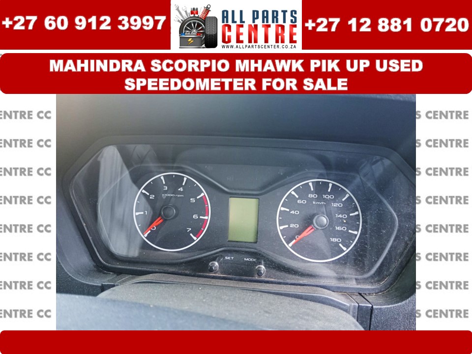 Mahindra Scorpio Mhawk Pik up used speedometer for sale Mahindra Scorpio Mhawk Pik up used speedometer for sale