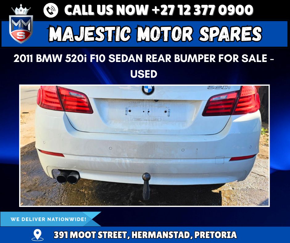 2011 BMW 520i F10 Sedan Rear Bumper for Sale - Used - Private Seller 2011 BMW 520i F10 Sedan Rear Bumper for Sale - Used - Private Seller