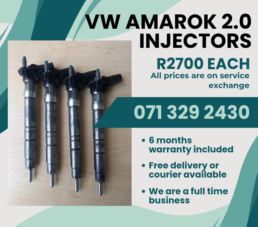 VW AMAROK 2.0 DIESEL INJECTORS FOR SALE WITH WARRANTY - Private Seller VW AMAROK 2.0 DIESEL INJECTORS FOR SALE WITH WARRANTY - Private Seller