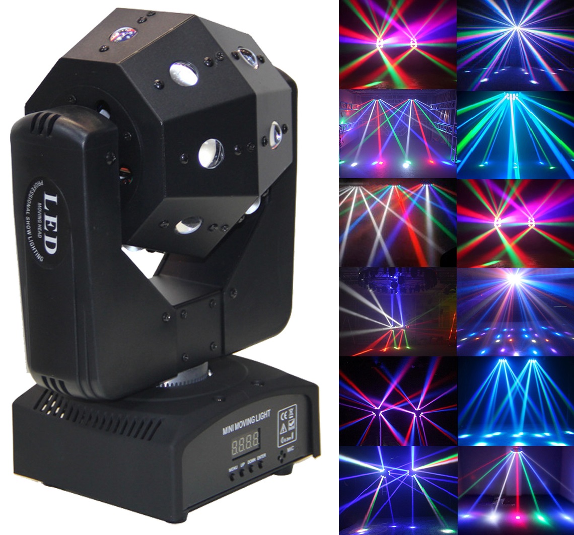 Professional LED Disco Stage MultiColour Moving Head Light DMX512 DJ Party Light