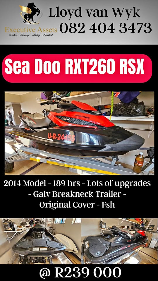 2014 Sea Doo RXT260-RSX Immaculate