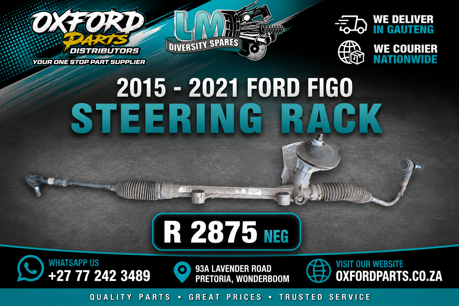 Ford Figo Steering Rack Replacement Part For Sale - Private Seller Ford Figo Steering Rack Replacement Part For Sale - Private Seller