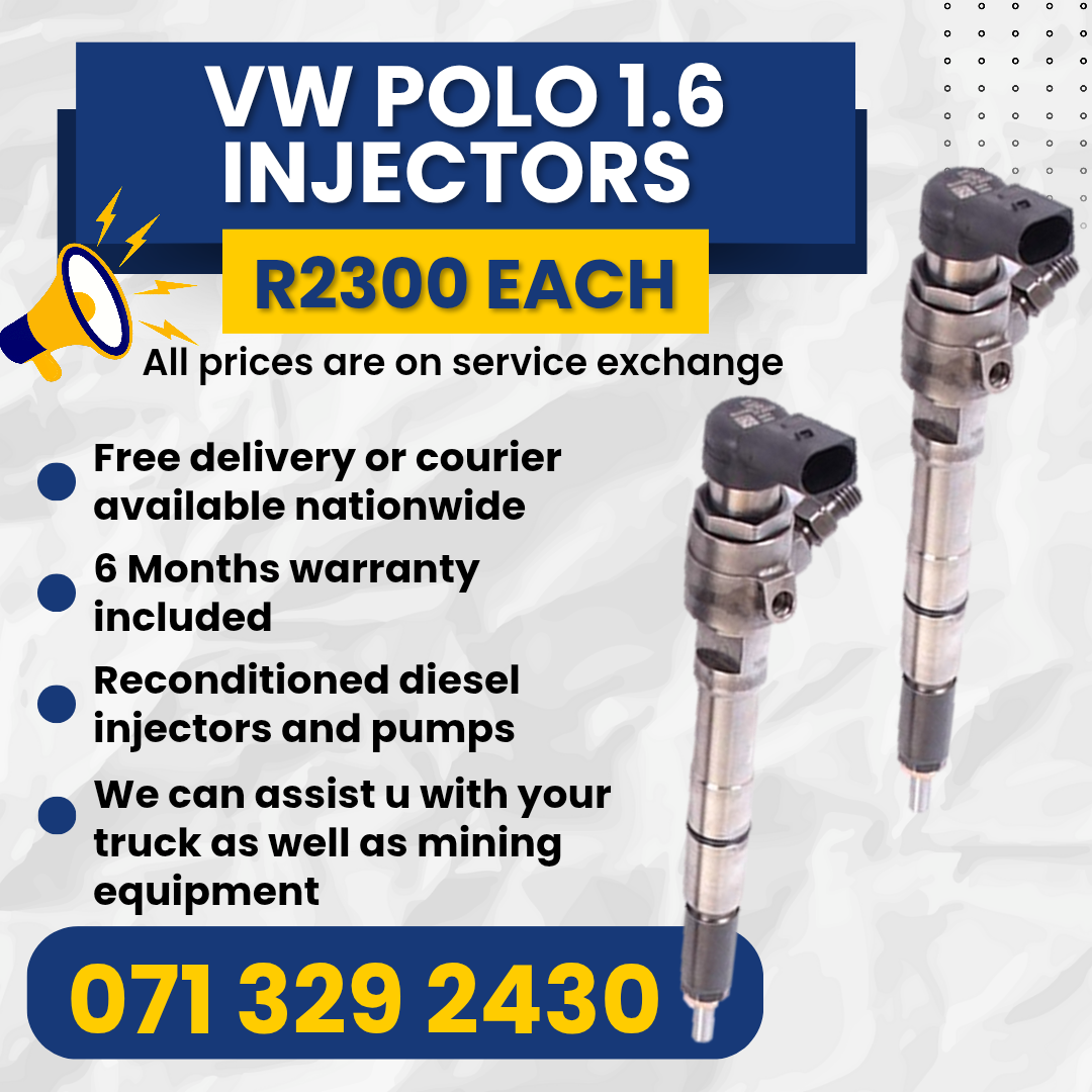 VW POLO 1.6 INJECTORS FOR SALE WITH WARRANTY - Private Seller VW POLO 1.6 INJECTORS FOR SALE WITH WARRANTY - Private Seller