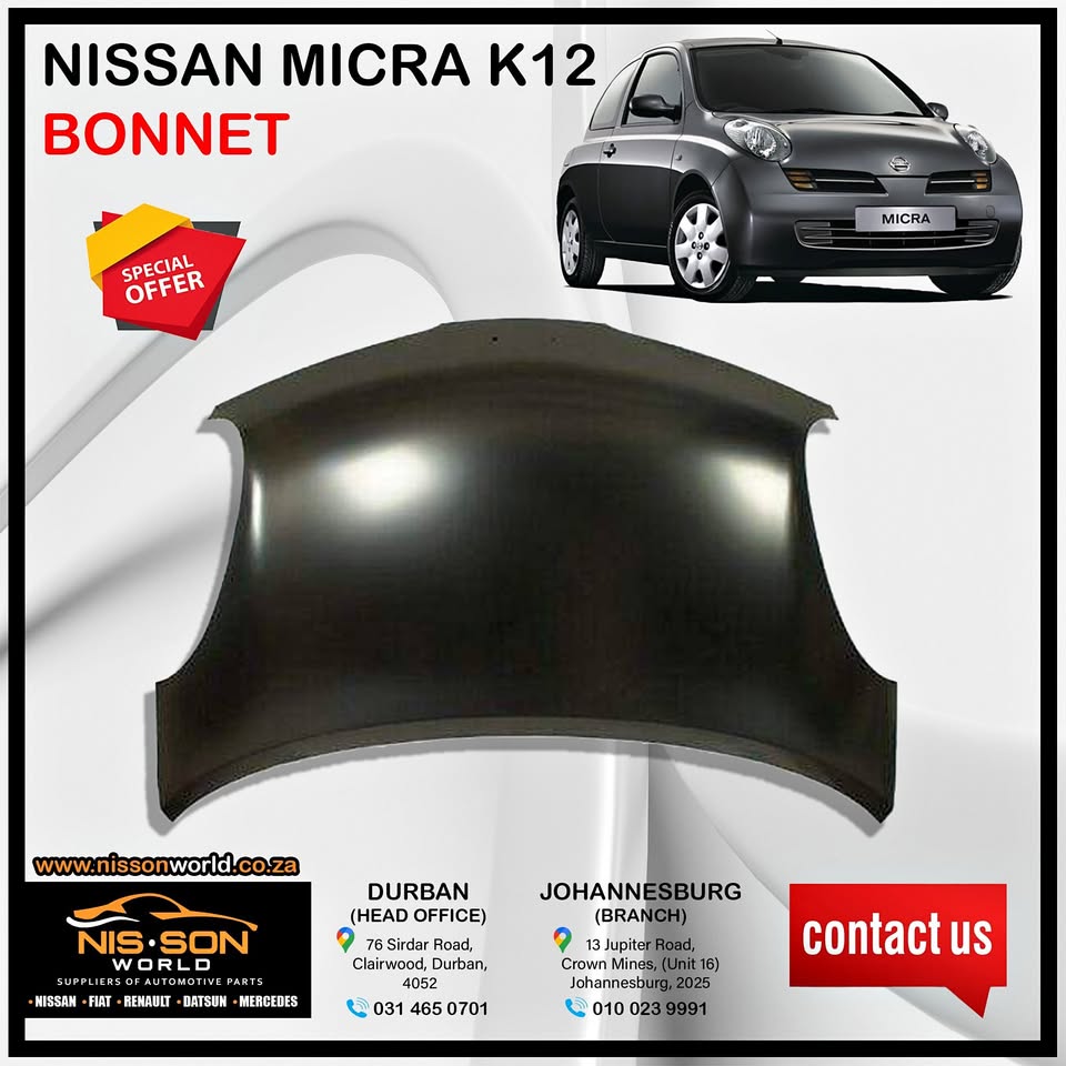 NISSAN MICRA K12 BONNET - Private Seller NISSAN MICRA K12 BONNET - Private Seller