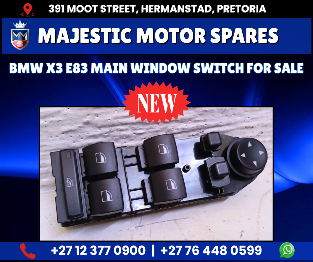 BMW X3 E83 Main Window Switch – Brand New for Sale - Private Seller BMW X3 E83 Main Window Switch – Brand New for Sale - Private Seller