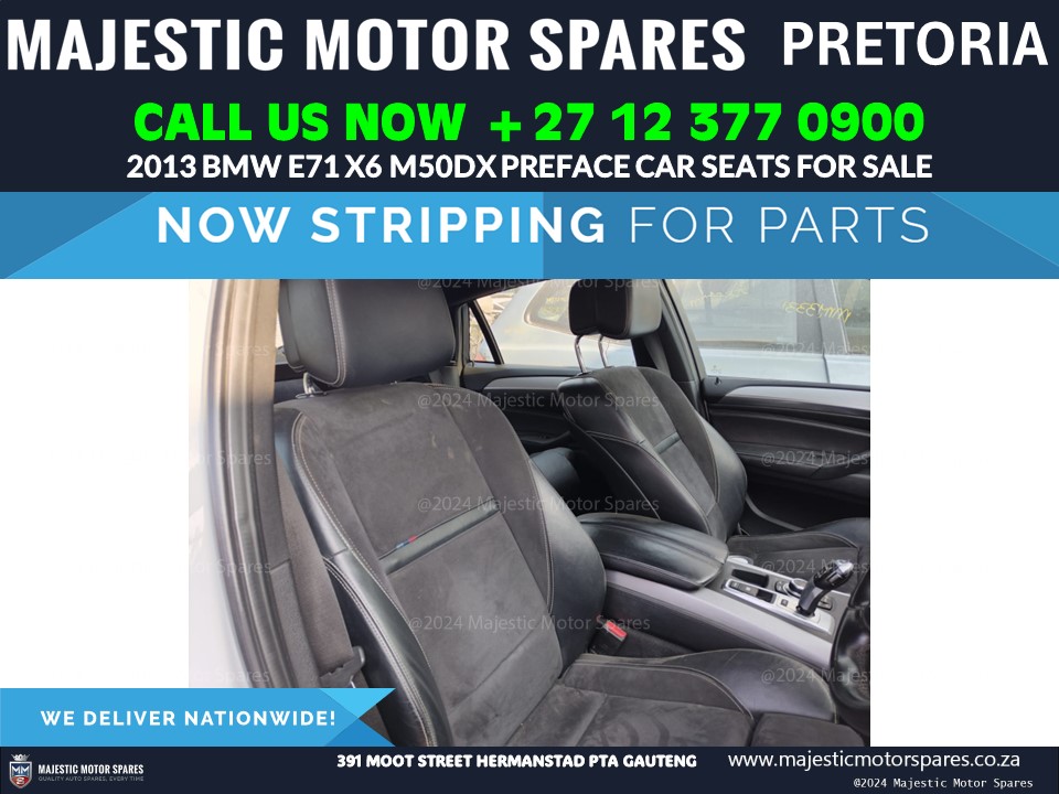 Used 2013 BMW X6 E71 Preface Leather Car Seats for Sale! - Private Seller Used 2013 BMW X6 E71 Preface Leather Car Seats for Sale! - Private Seller