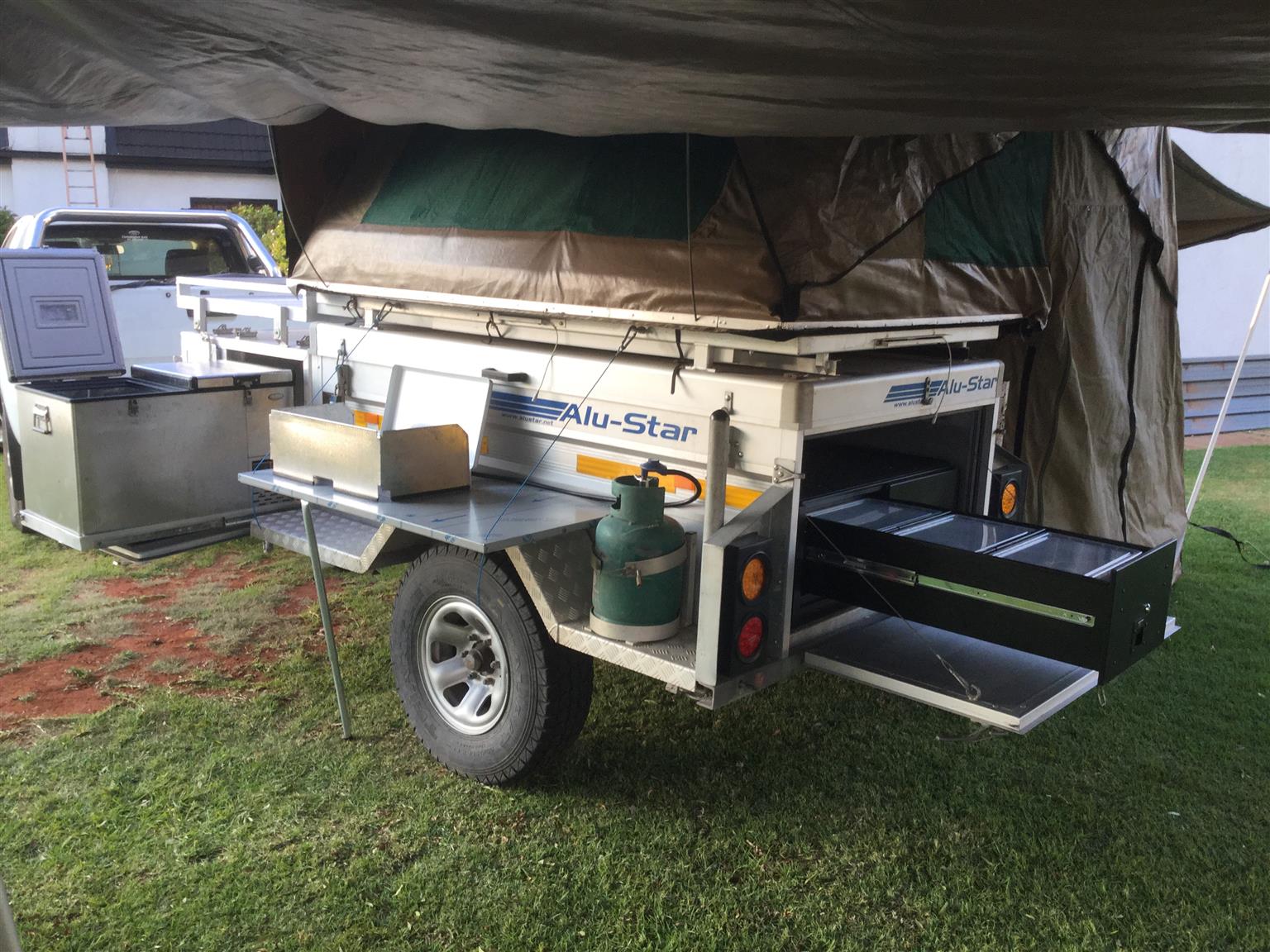 Alu-Star Multi Trail Offroad Trailer (Aluminimum) with rooftop tent ...