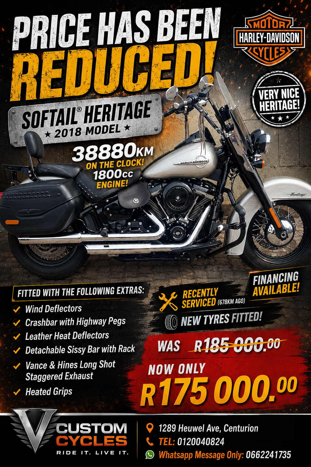 Used 2018 Harley Davidson Heritage Softail - Private Seller Used 2018 Harley Davidson Heritage Softail - Private Seller
