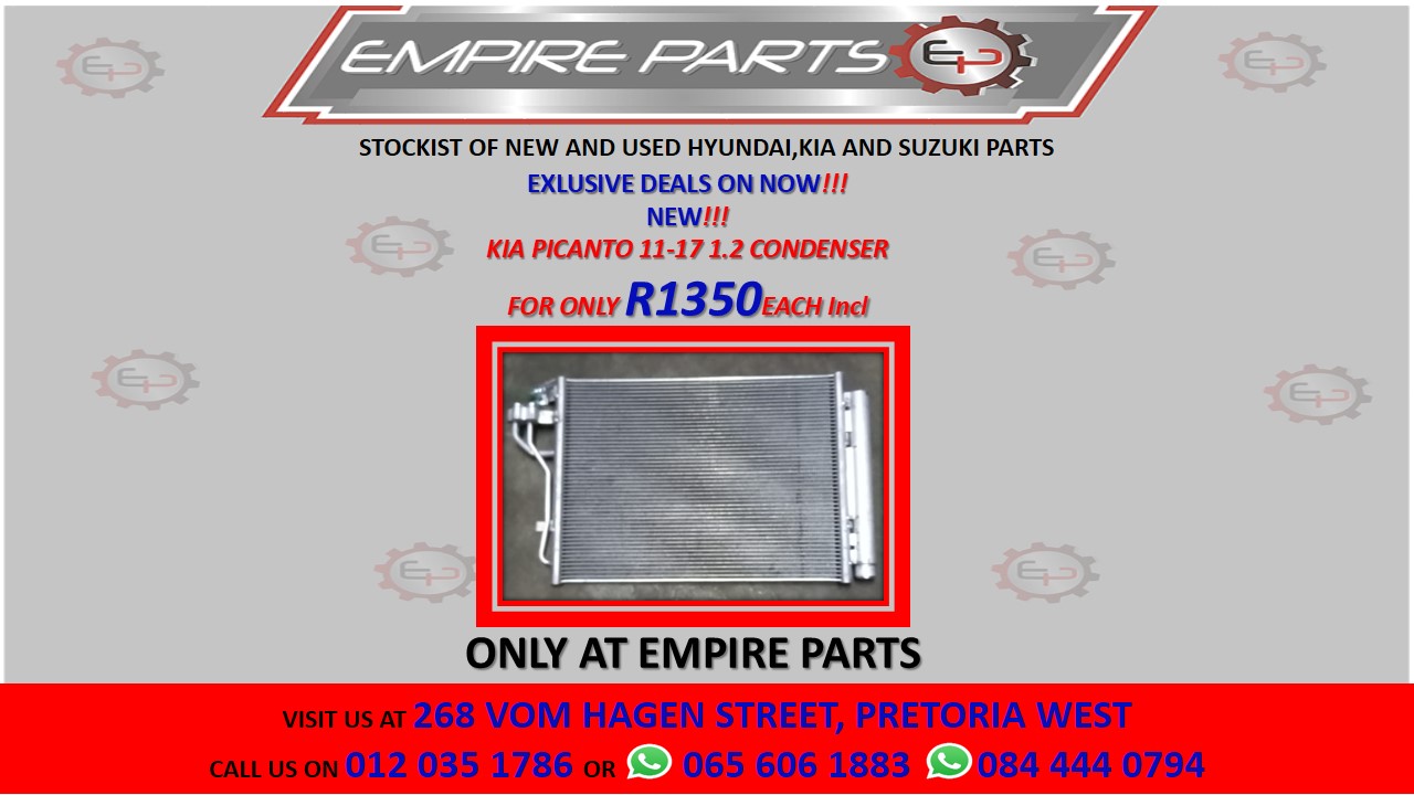 KIA PICANTO 11-17 1.2 CONDENSER - Private Seller KIA PICANTO 11-17 1.2 CONDENSER - Private Seller