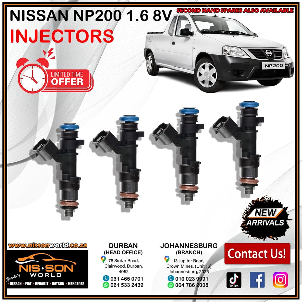 NISSAN NP200 1.6 8V INJECTORS - Private Seller NISSAN NP200 1.6 8V INJECTORS - Private Seller