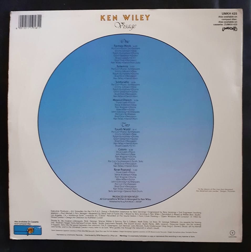 Ken Wiley - Visage LP Record