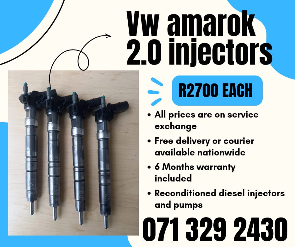 VW AMAROK 2.0 INJECTORS FOR SALE WITH WARRANTY INCLUDED - Private Seller VW AMAROK 2.0 INJECTORS FOR SALE WITH WARRANTY INCLUDED - Private Seller