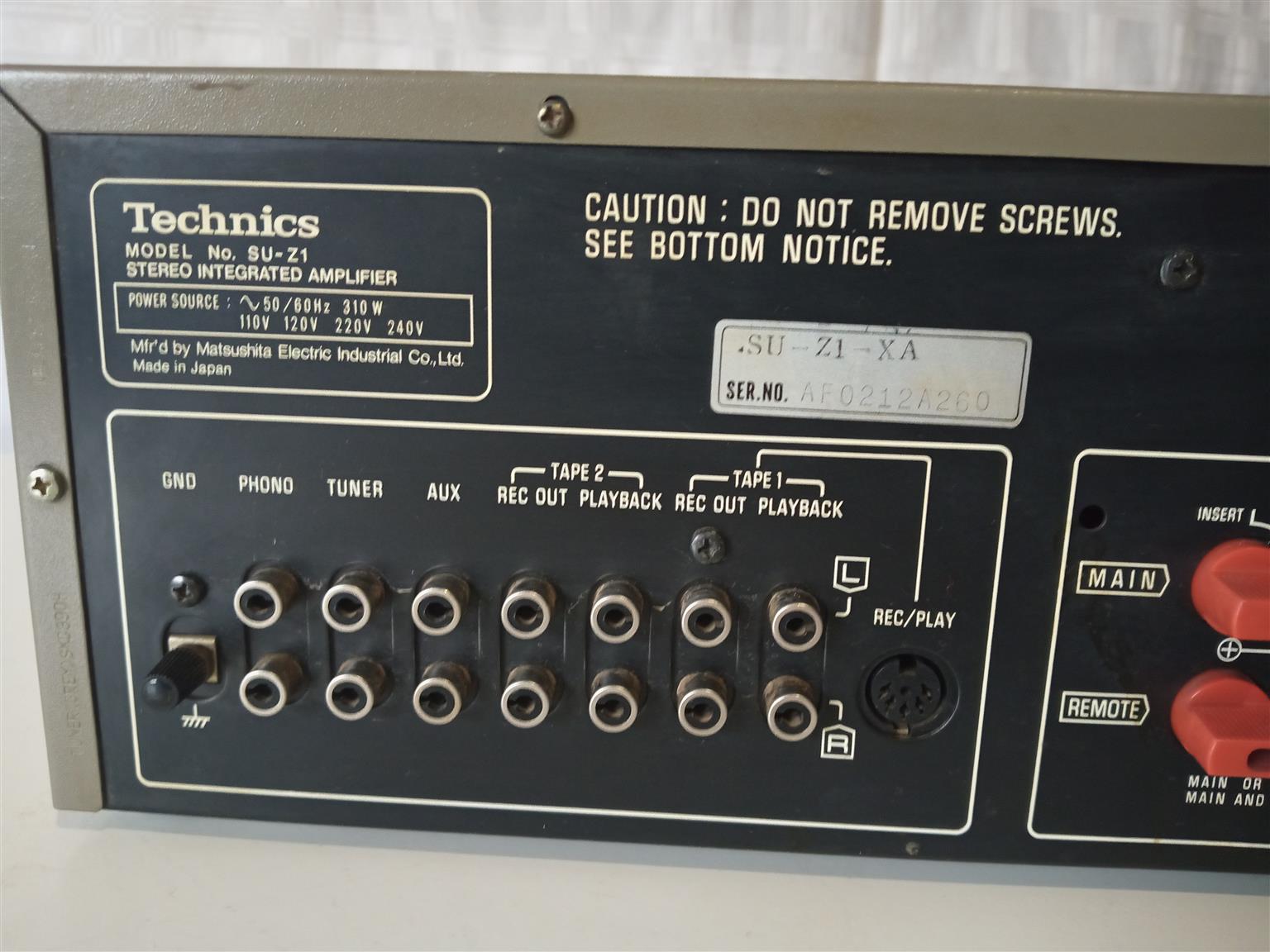 Technics Integrated Stereo Amplifier