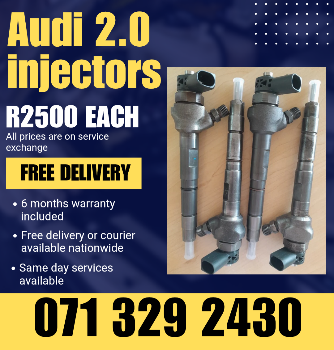 AUDI 2.0 INJECTORS WITH WARRANTY INCLUDED - Private Seller AUDI 2.0 INJECTORS WITH WARRANTY INCLUDED - Private Seller