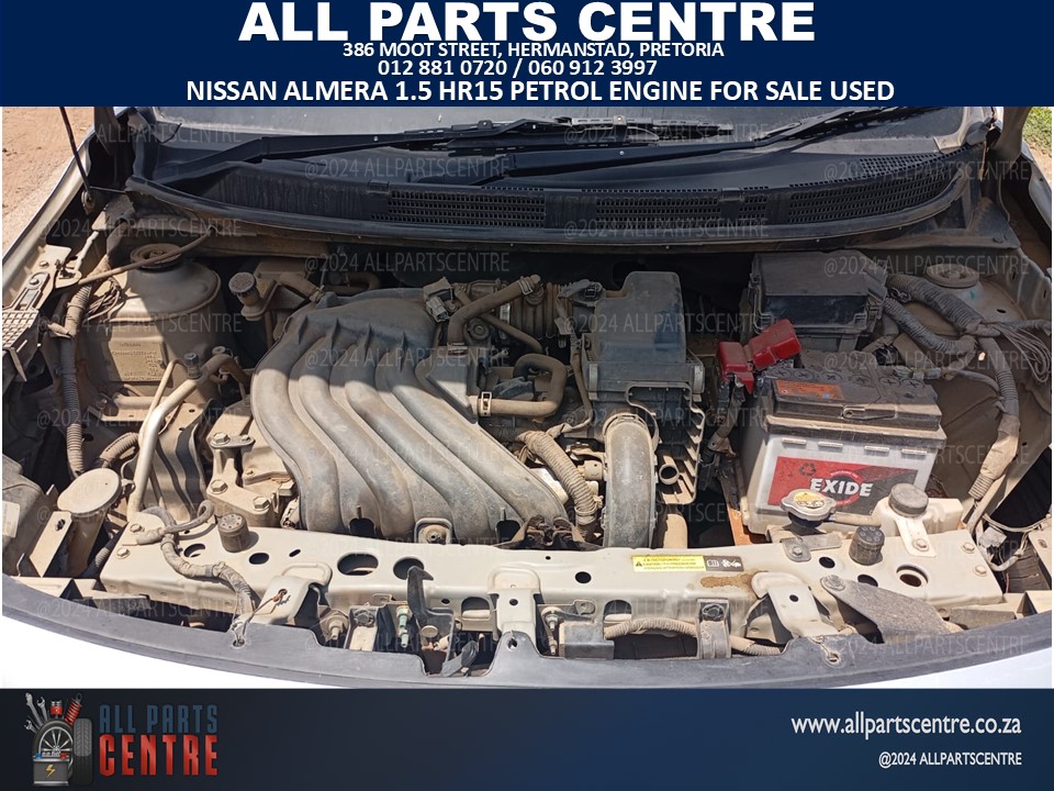 Nissan Almera 1.5 HR15 petrol engine for sale used