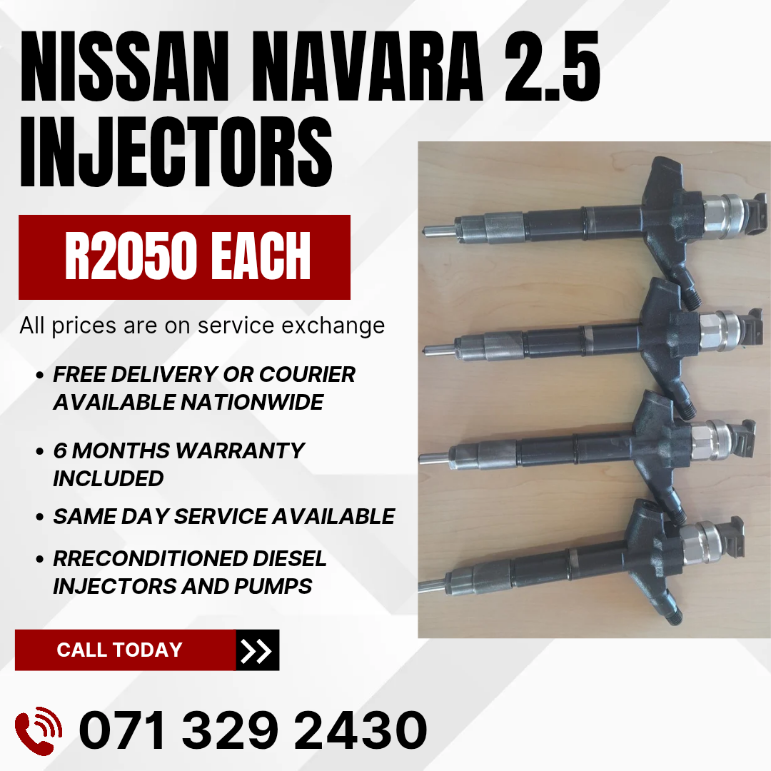 NISSAN NAVARA 2.5 INJECTORS FOR SALE WITH WARRANTY - Private Seller NISSAN NAVARA 2.5 INJECTORS FOR SALE WITH WARRANTY - Private Seller