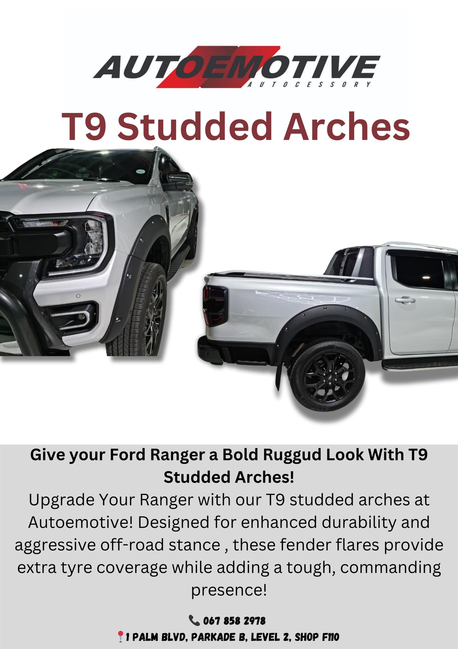 FORD RANGER T9 STUDDED WHEEL ARCHES - Private Seller