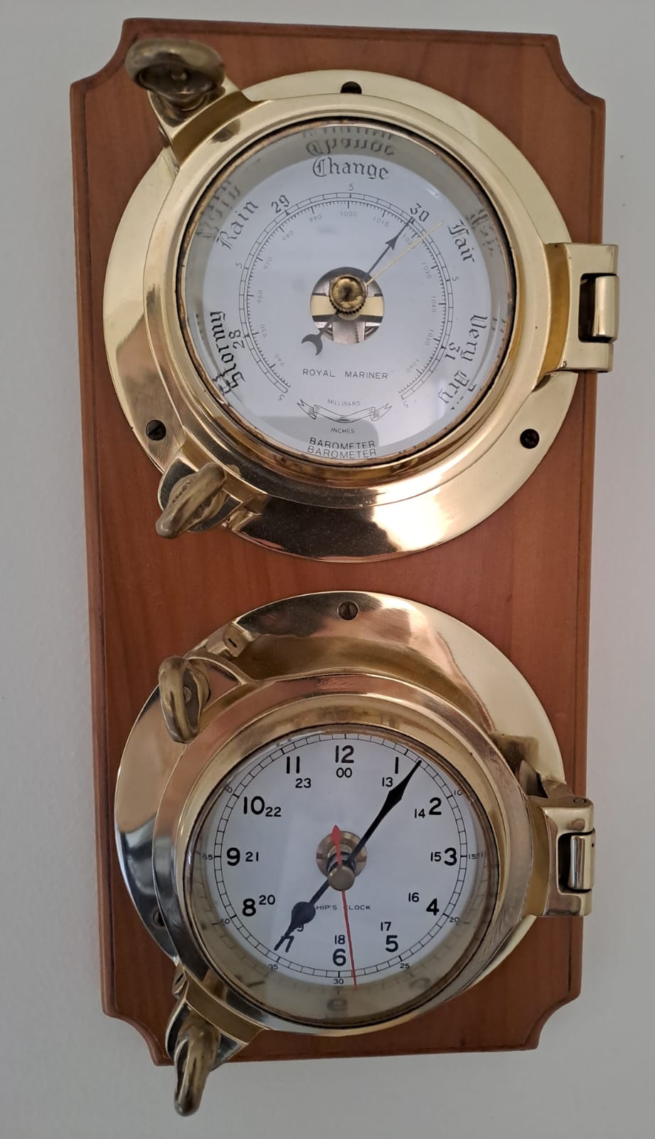 BAROMETER AND CLOCK