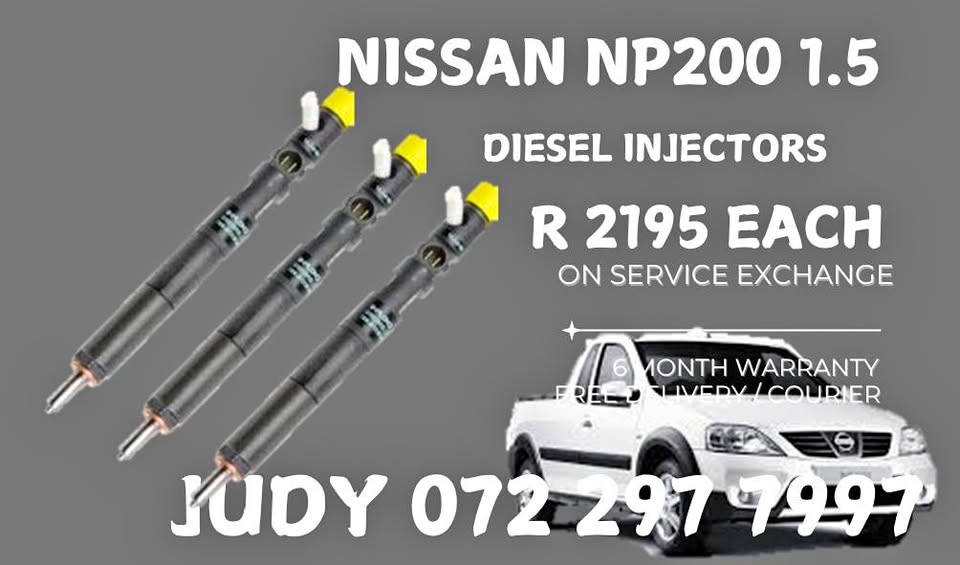 Nissan NP200 1.5 Diesel Injectors for sale on service exchange or to recon