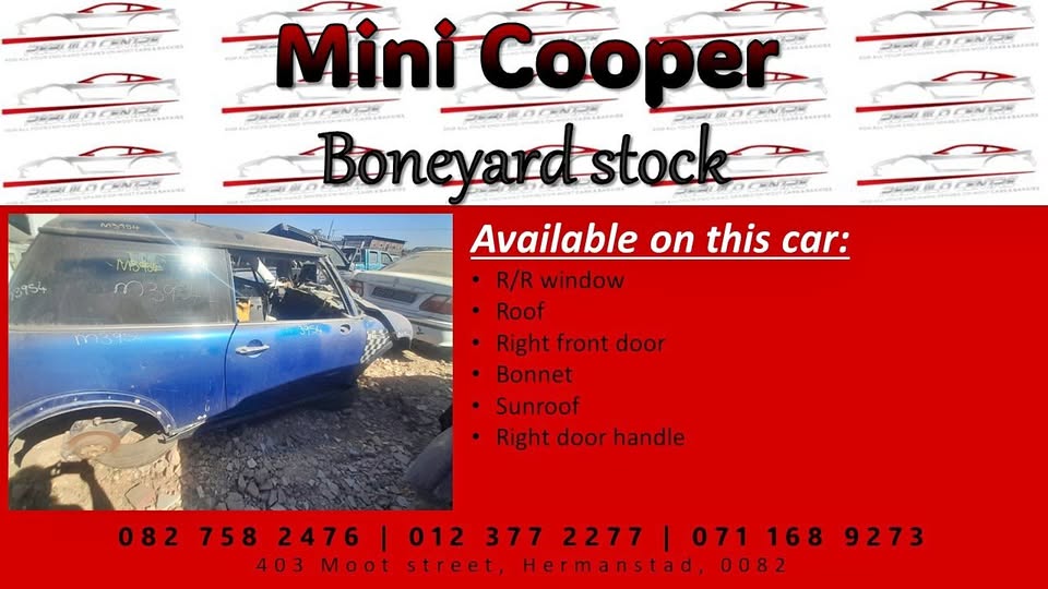 Mini Cooper stripping for spares. - Private Seller Mini Cooper stripping for spares. - Private Seller