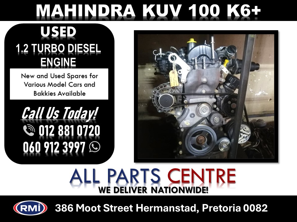 Mahindra Kuv 100 K6+ Used 1.2 Turbo Diesel Engine for Sale Mahindra Kuv 100 K6+ Used 1.2 Turbo Diesel Engine for Sale