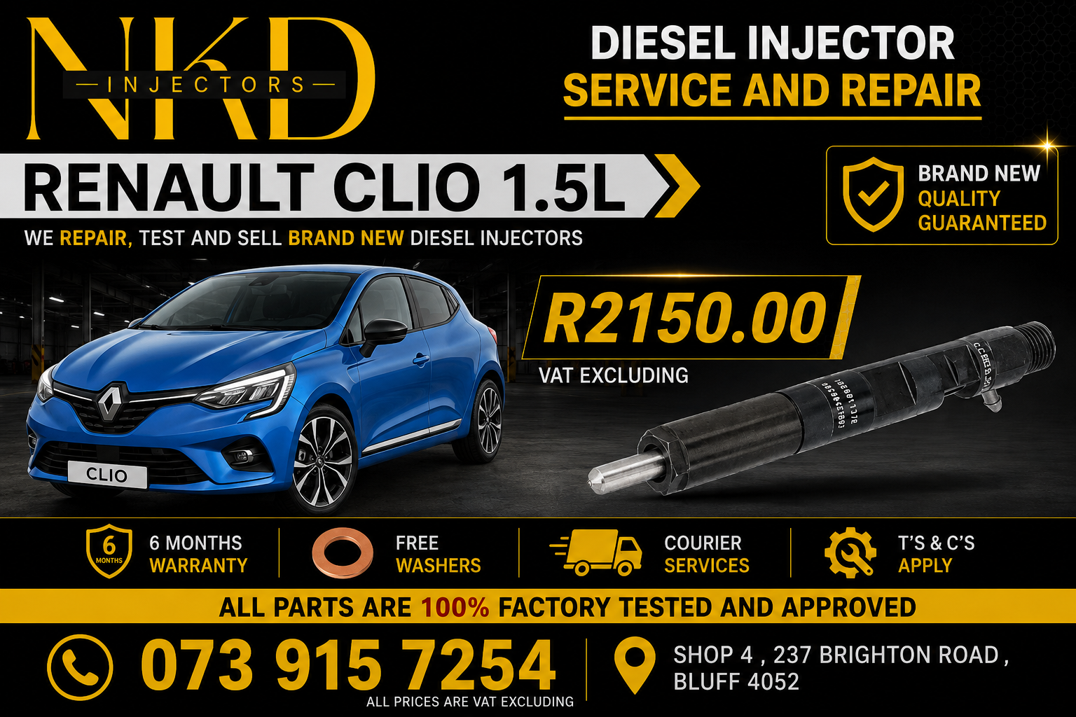 Renault Clio 1.5L Diesel_Injectors - Private Seller Renault Clio 1.5L Diesel_Injectors - Private Seller