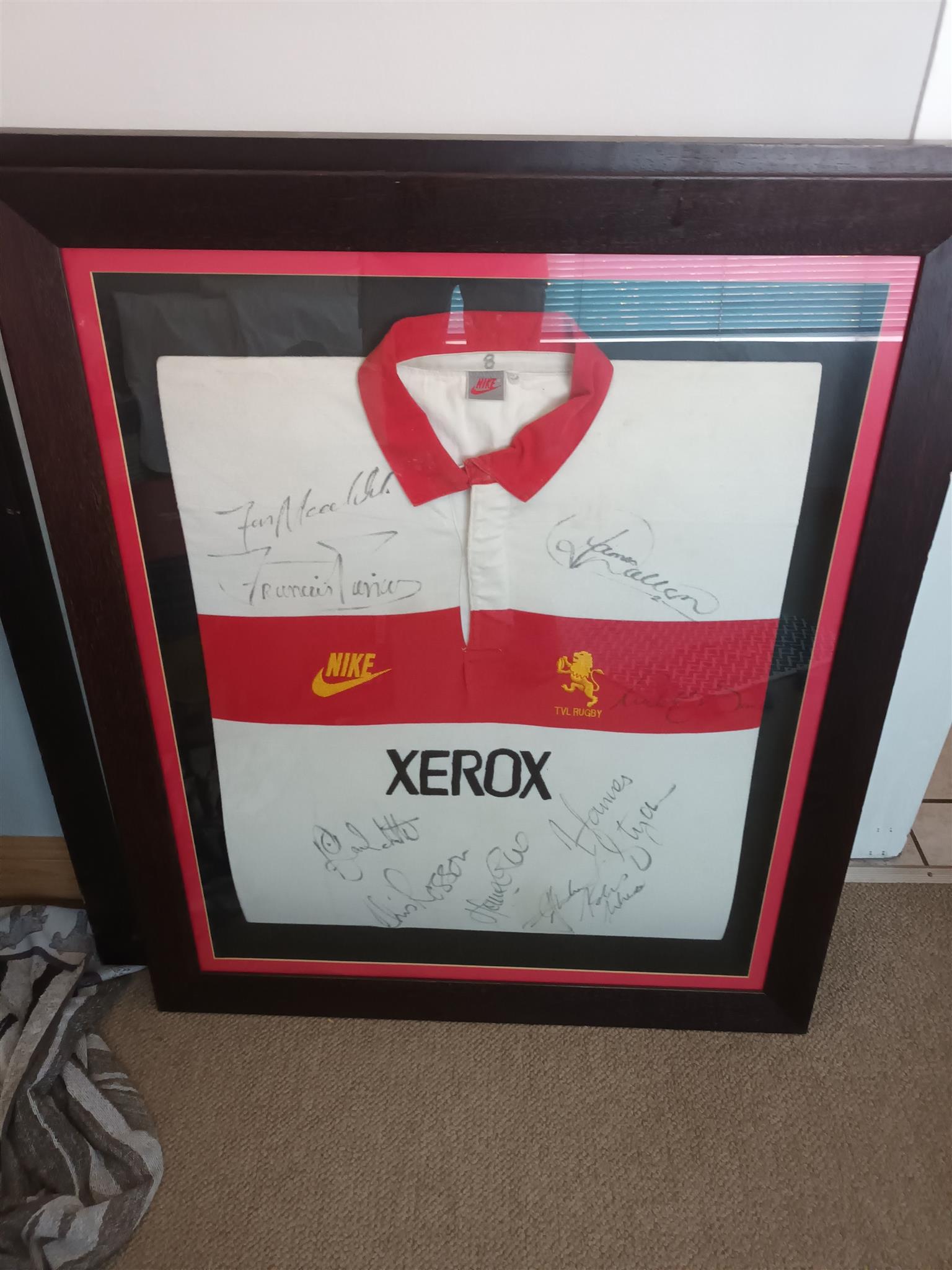 Rugby Jerseys for sale W cup John Smit 2007 & Gaut Lions signed by team