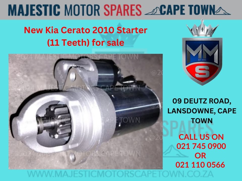 Kia Cerato 2010 Starter (11 Teeth) - Private Seller Kia Cerato 2010 Starter (11 Teeth) - Private Seller