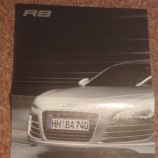 Audi R8, new showroom pamphlet Audi R8, new showroom pamphlet
